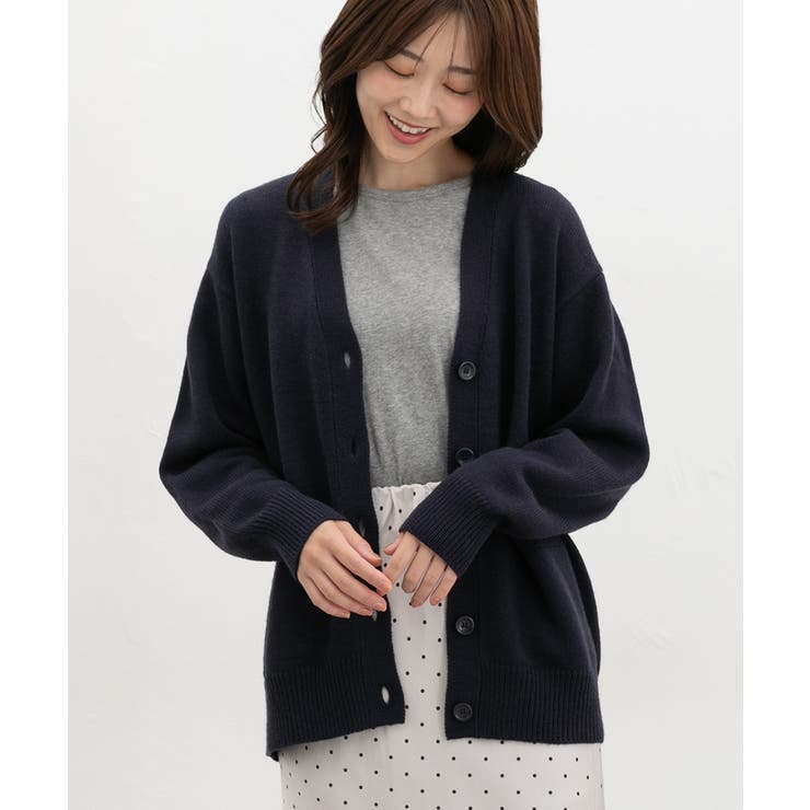 ネイビー | トップス カーディガン 長袖 | Honeys