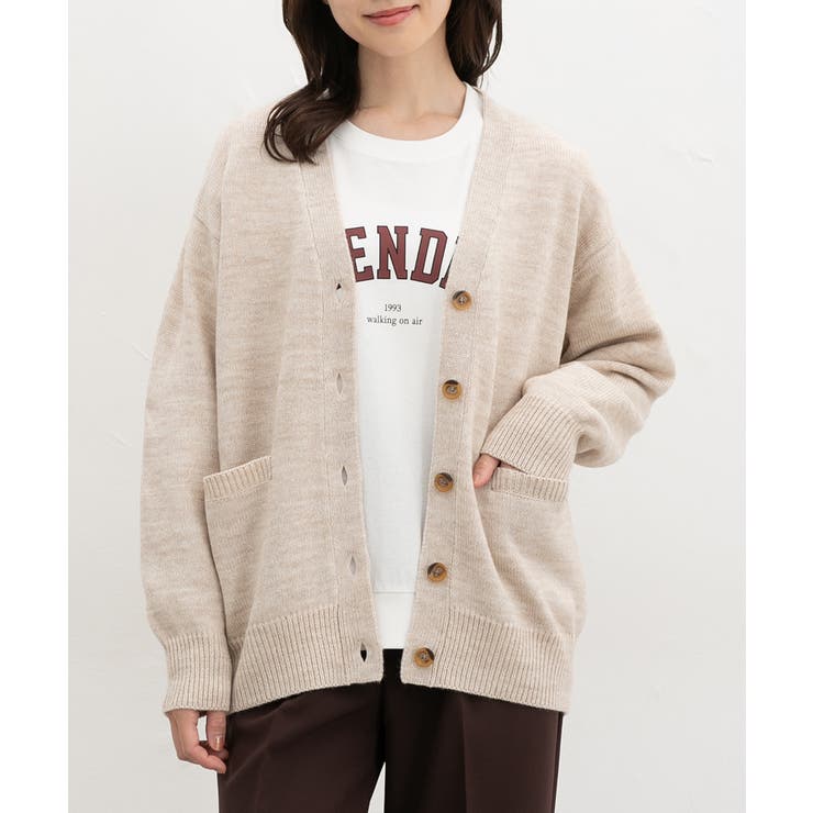 杢ベージュ | トップス カーディガン 長袖 | Honeys