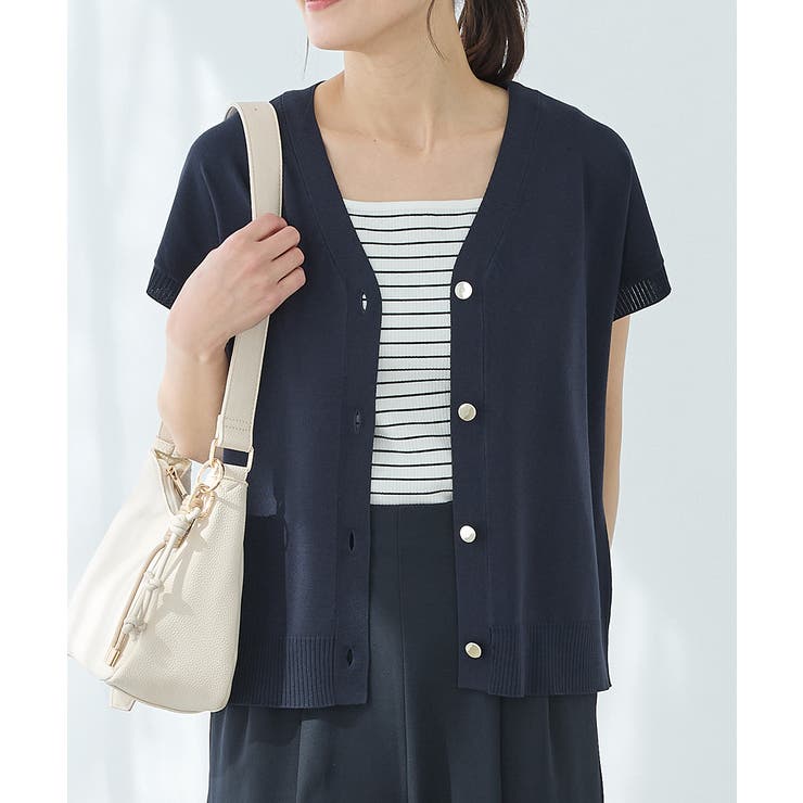 ネイビー | トップス ベスト ジレ | Honeys