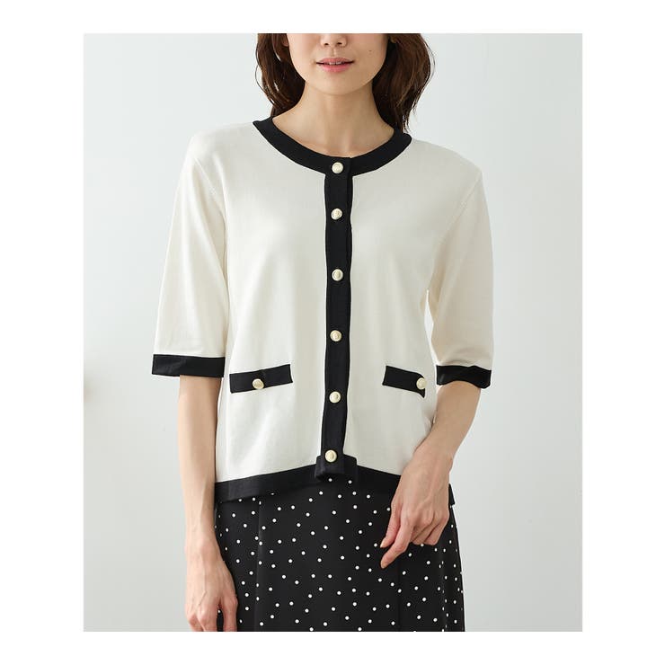 トップス カーディガン 半袖 | Honeys | 詳細画像14 