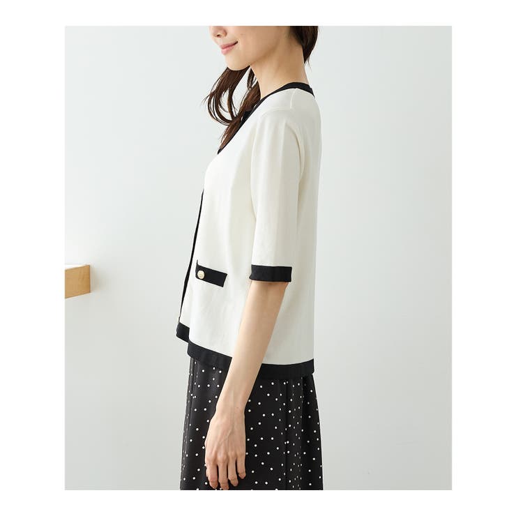 トップス カーディガン 半袖 | Honeys | 詳細画像15 