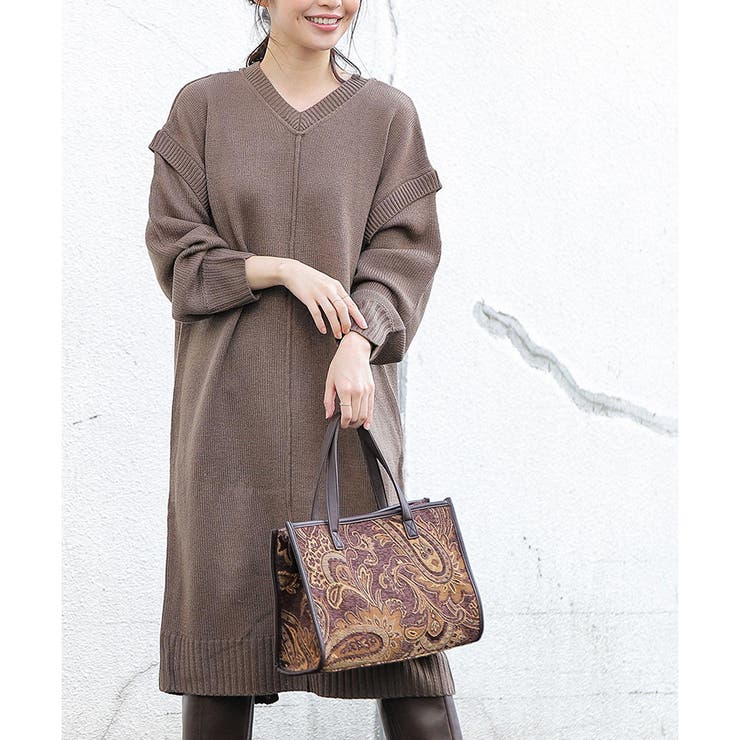 ワンピース ニットワンピ 長袖 品番 Hnsw Honeys ハニーズ のレディースファッション通販 Shoplist ショップリスト