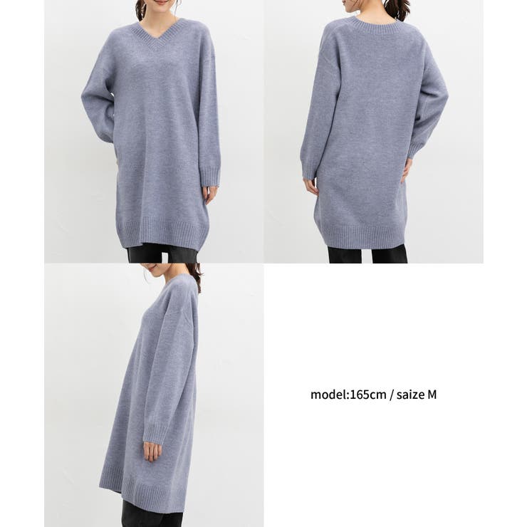 ワンピース 長袖 ひざ丈[品番：HNSW0011890]｜Honeys（ハニーズ）の