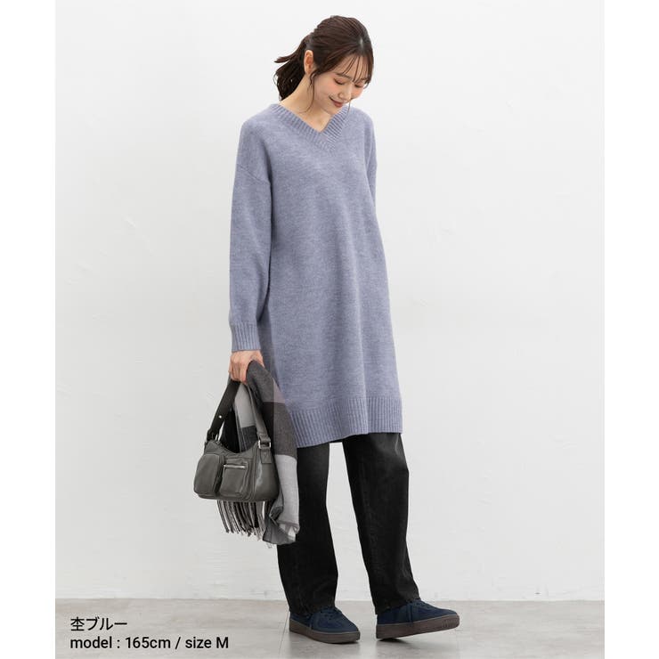 ワンピース 長袖 ひざ丈 | Honeys | 詳細画像3 