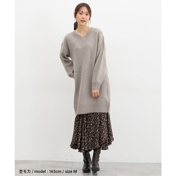 ワンピース 長袖 ひざ丈 | Honeys | 詳細画像9 