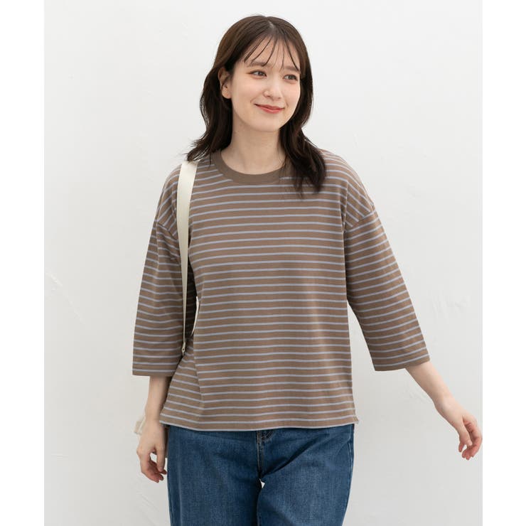 トップス Tシャツ ７分袖Tシャツ | Honeys | 詳細画像13 