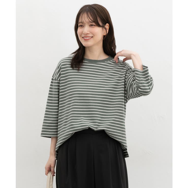 トップス Tシャツ ７分袖Tシャツ | Honeys | 詳細画像9 