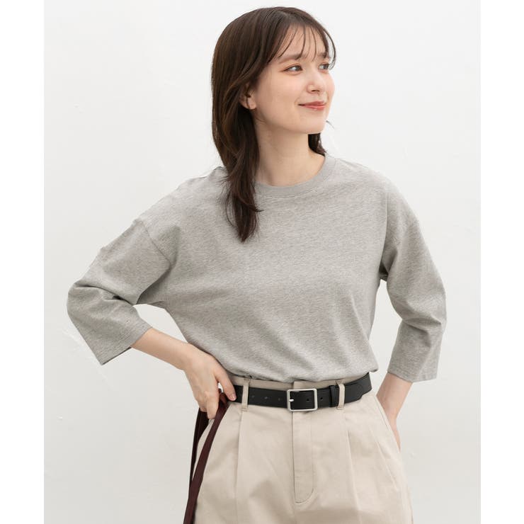 杢グレー | トップス Tシャツ ７分袖Tシャツ | Honeys