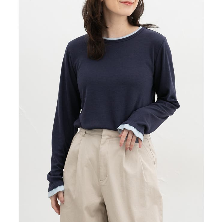 ネイビー | トップス Tシャツ ロンＴ | Honeys