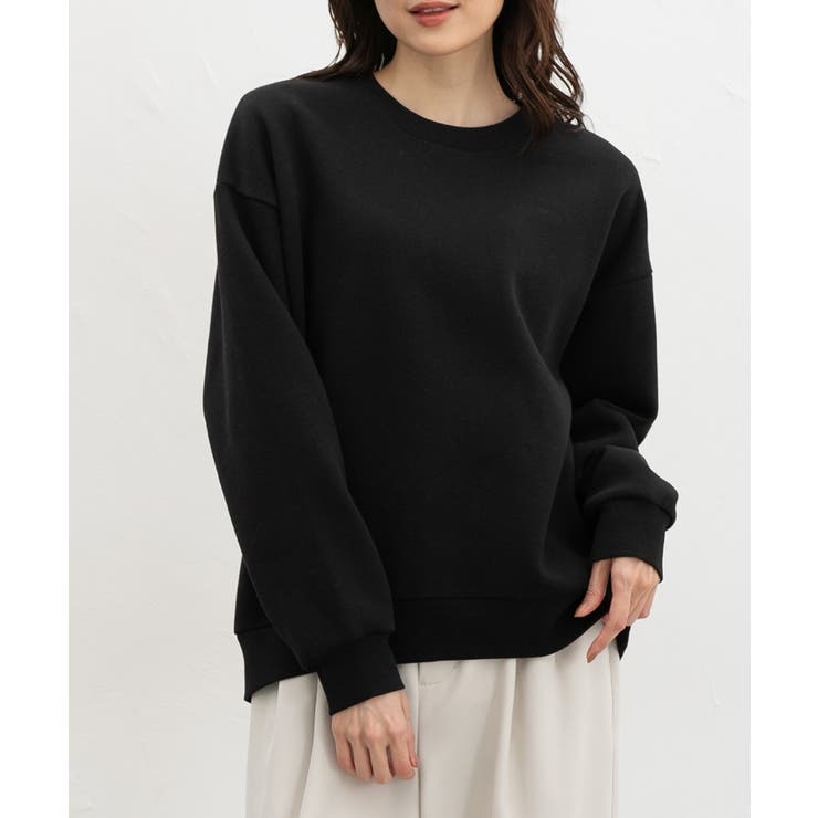 ブラック | トップス スウェット 長袖 | Honeys