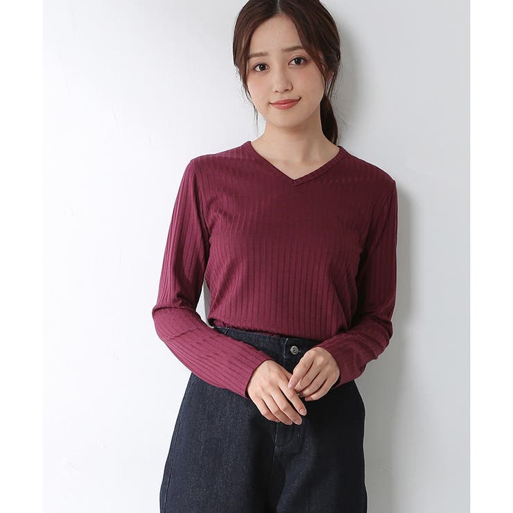 トップス Tシャツ Vネック 品番 Hnsw Honeys ハニーズ のレディースファッション通販 Shoplist ショップリスト