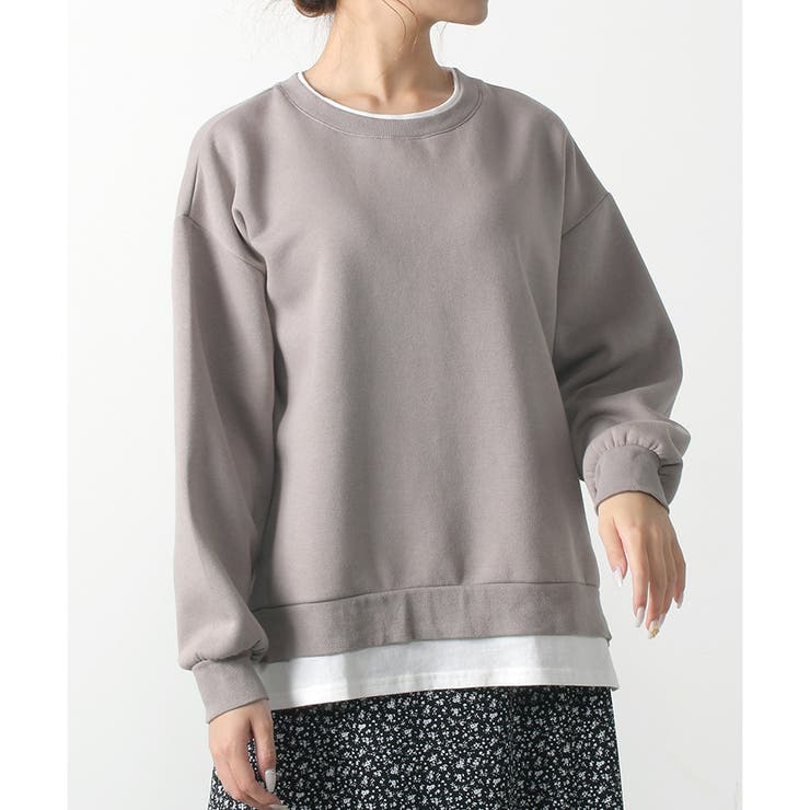 モカ | 【ハニーズ】レイヤード風トップス | Honeys