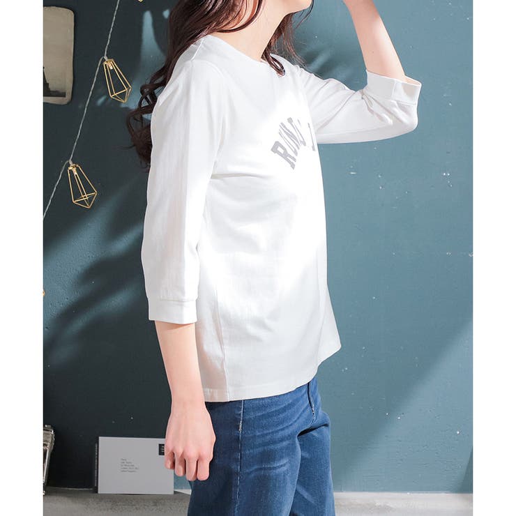 トップス Tシャツ 7分袖 | Honeys | 詳細画像4 