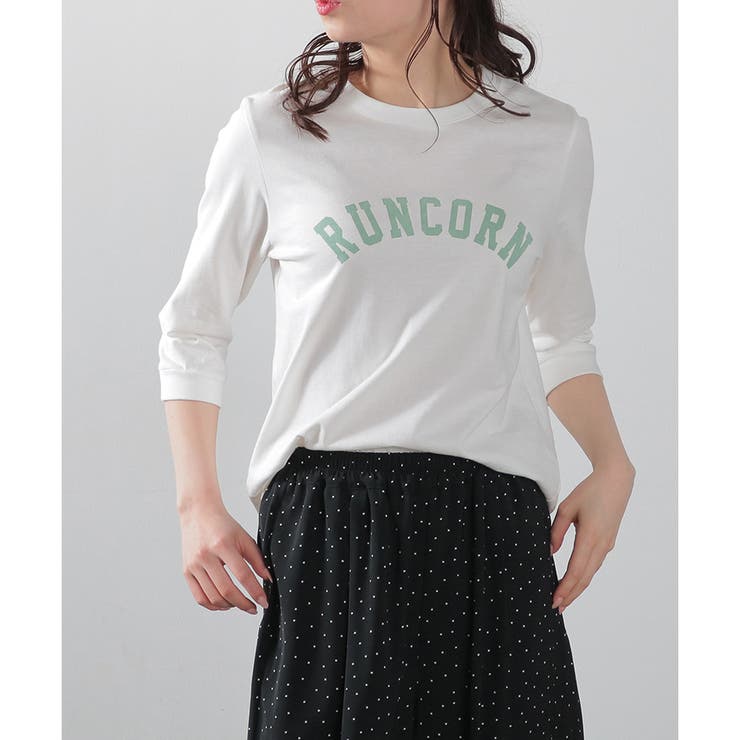 オフ×グリーン | トップス Tシャツ 7分袖 | Honeys