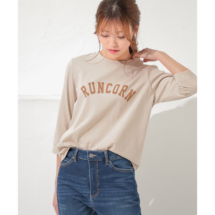 ライトベージュ | トップス Tシャツ 7分袖 | Honeys