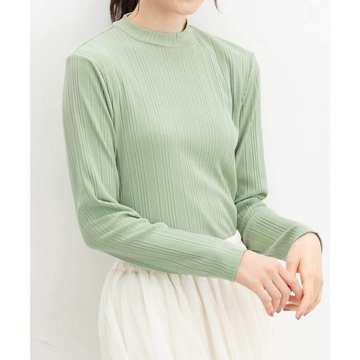 ライトグリーン | トップス カットソー 長袖 | Honeys