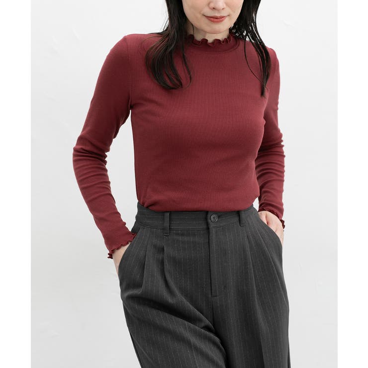 ダークレッド | トップス カットソー 長袖 | Honeys