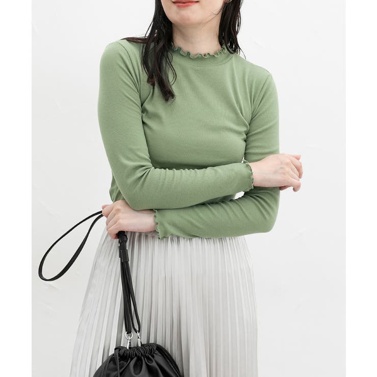 ライトグリーン | トップス カットソー 長袖 | Honeys