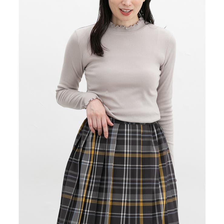 グレージュ | トップス カットソー 長袖 | Honeys