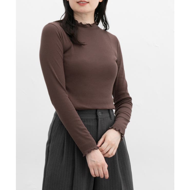 ブラウン | トップス カットソー 長袖 | Honeys