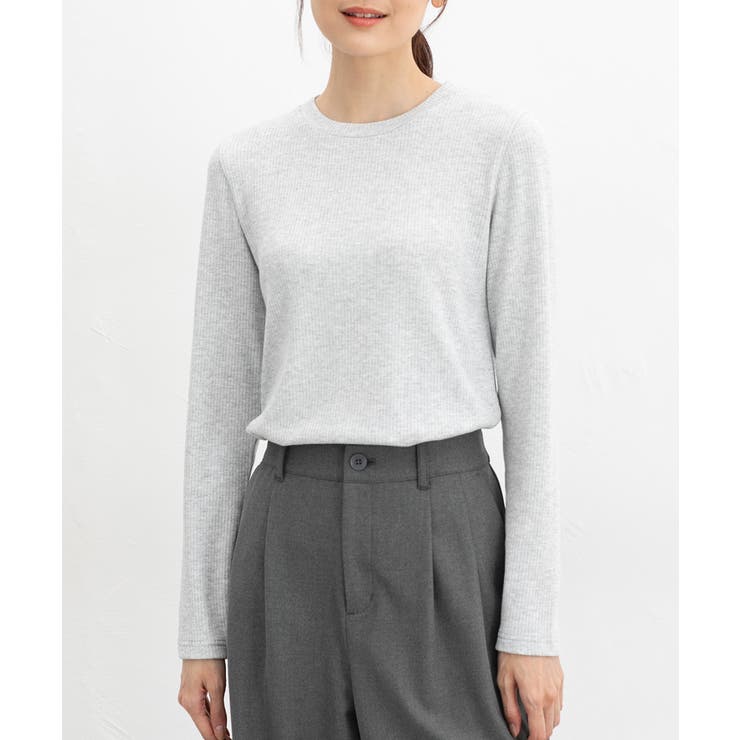 杢グレー | トップス カットソー 長袖 | Honeys