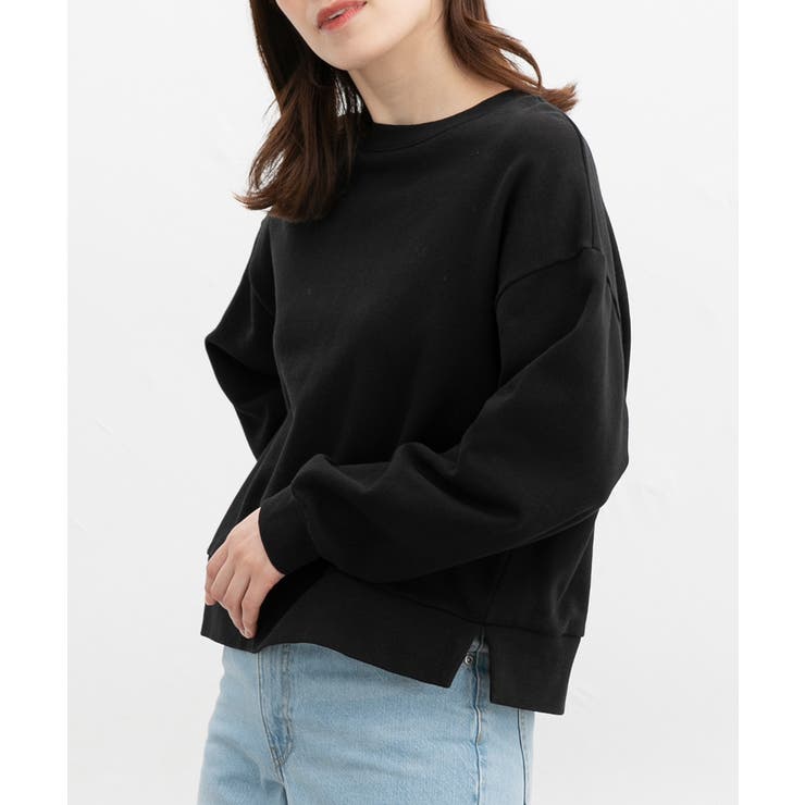 ブラック | トップス スウェット 長袖 | Honeys
