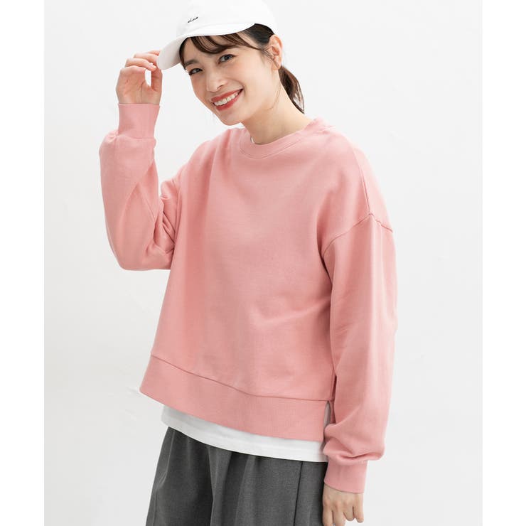 ピンク | トップス スウェット 長袖 | Honeys