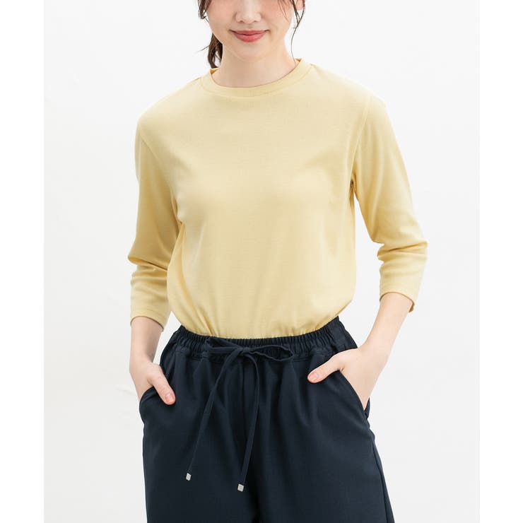 ライトイエロー | トップス Tシャツ ７分袖Tシャツ | Honeys