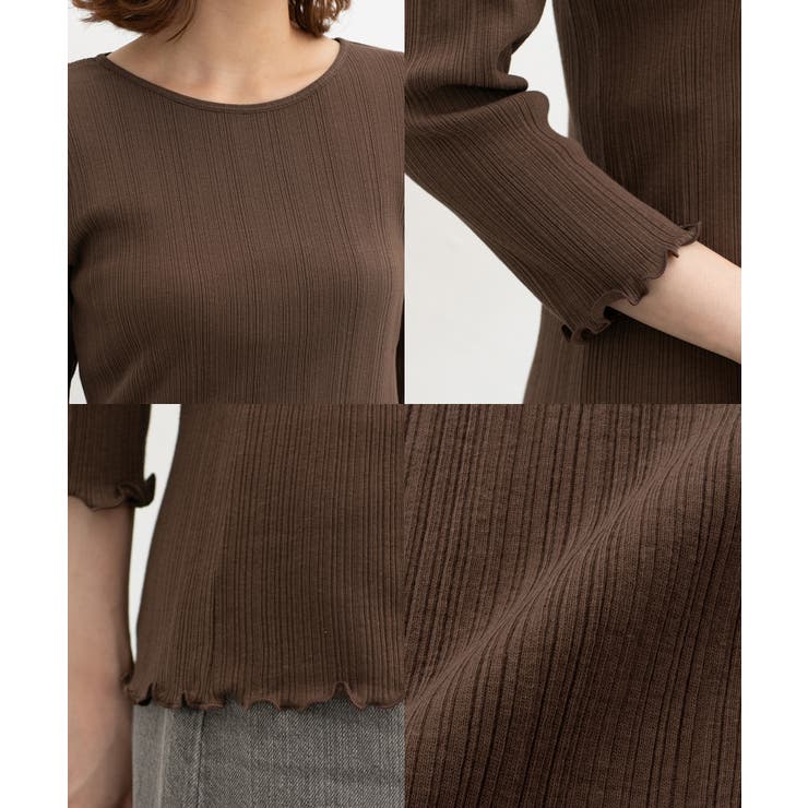 トップス Tシャツ ７分袖Tシャツ | Honeys | 詳細画像15 