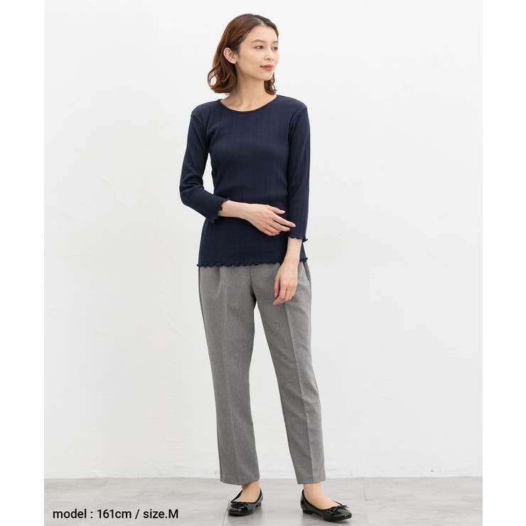 トップス Tシャツ ７分袖Tシャツ | Honeys | 詳細画像4 