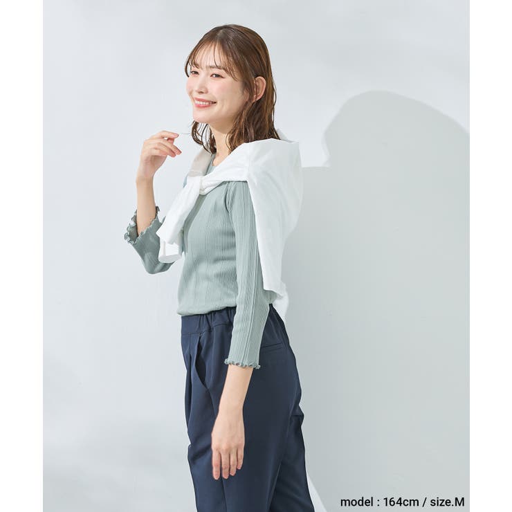 トップス Tシャツ ７分袖Tシャツ | Honeys | 詳細画像6 