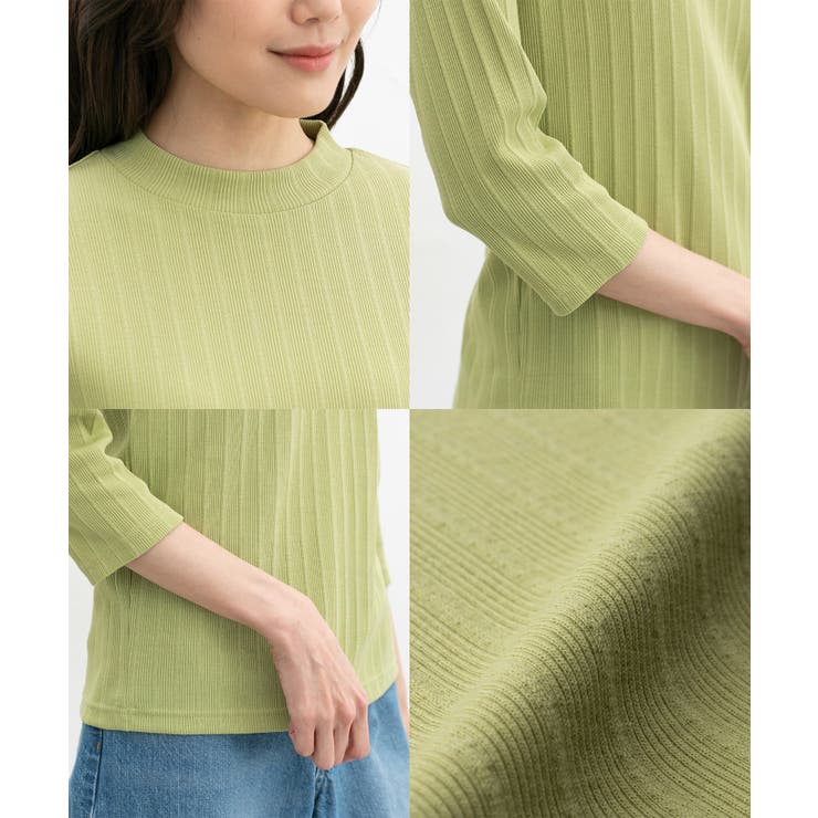 トップス Tシャツ ７分袖Tシャツ | Honeys | 詳細画像17 