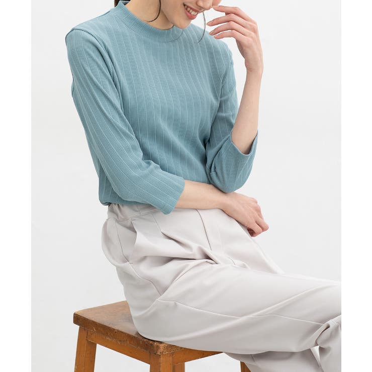 ブルー | トップス Tシャツ ７分袖Tシャツ | Honeys