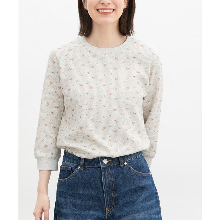 ピンク花柄 | トップス カットソー Tシャツ | Honeys