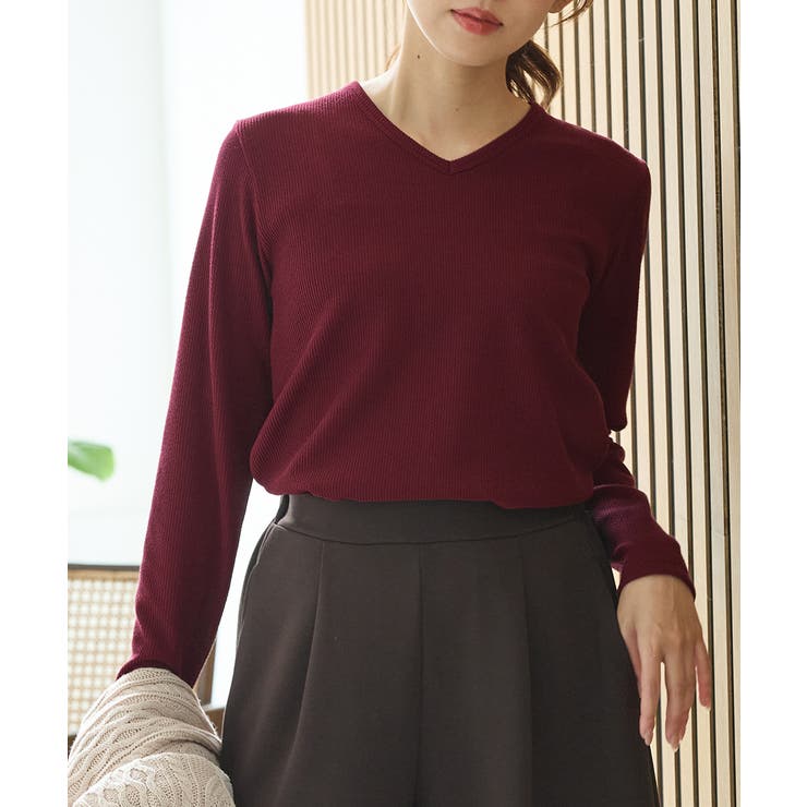 ボルドー | トップス Tシャツ ロンＴ | Honeys