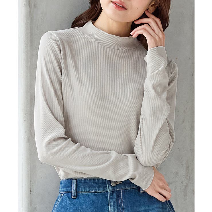 グレージュ | トップス カットソー 長袖 | Honeys