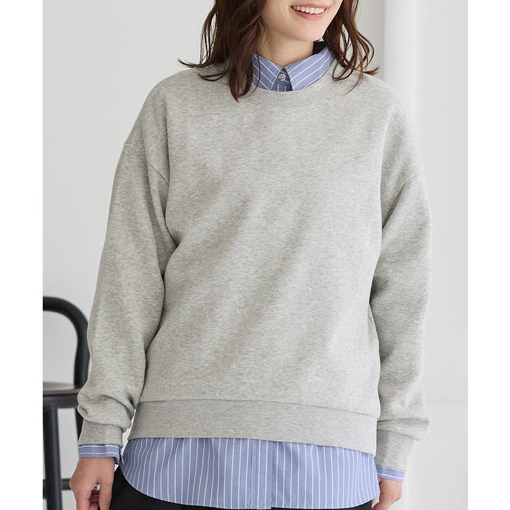 杢グレー | トップス スウェット 長袖 | Honeys