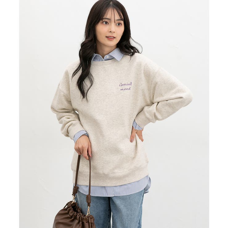 オートミール | トップス スウェット 長袖 | Honeys