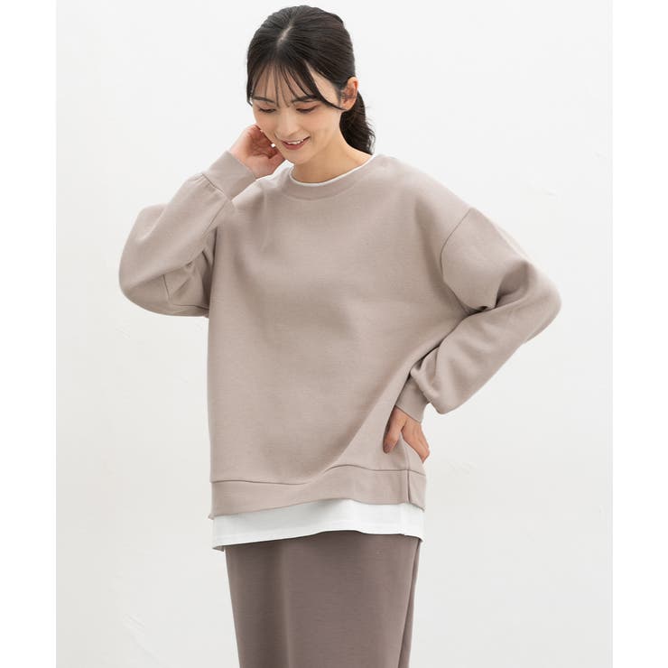 ベージュ | トップス スウェット 長袖 | Honeys