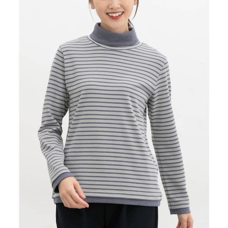 グレー×コン | トップス カットソー 長袖 | Honeys