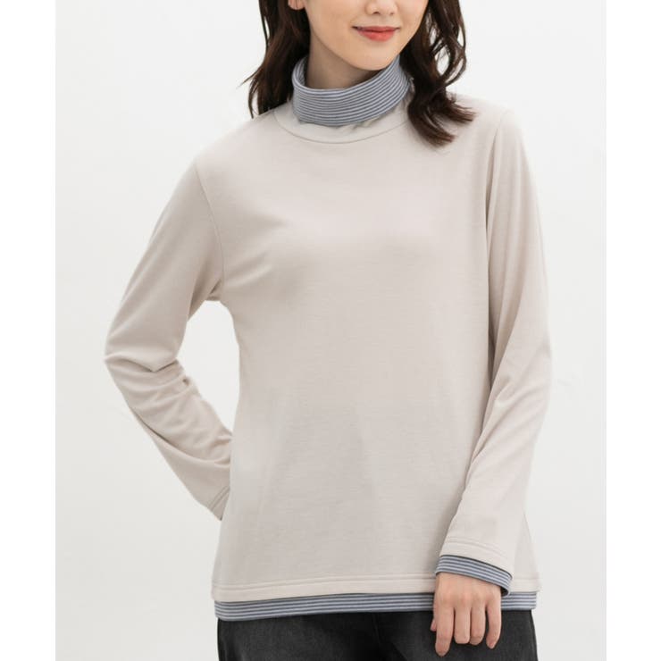 ライトベージュ | トップス カットソー 長袖 | Honeys