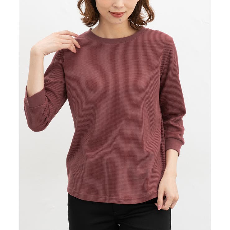 ダークピンク | トップス Tシャツ ７分袖Tシャツ | Honeys