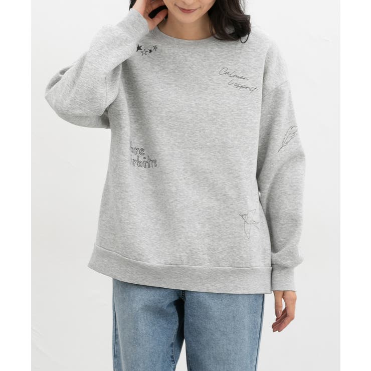 杢グレー | トップス スウェット 長袖 | Honeys