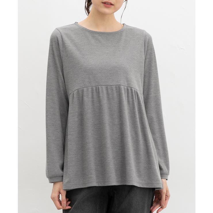 杢グレー | トップス カットソー 長袖 | Honeys