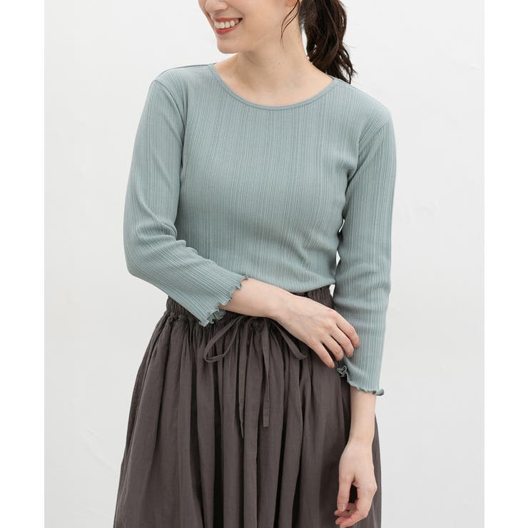 サックス | トップス Tシャツ ７分袖Tシャツ | Honeys