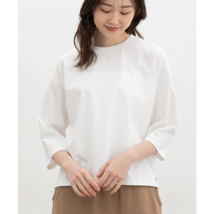 トップス Tシャツ ７分袖Tシャツ | Honeys | 詳細画像4 