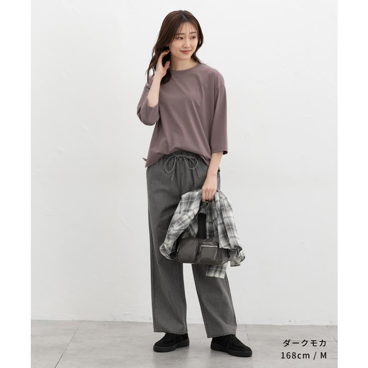 トップス Tシャツ ７分袖Tシャツ | Honeys | 詳細画像9 