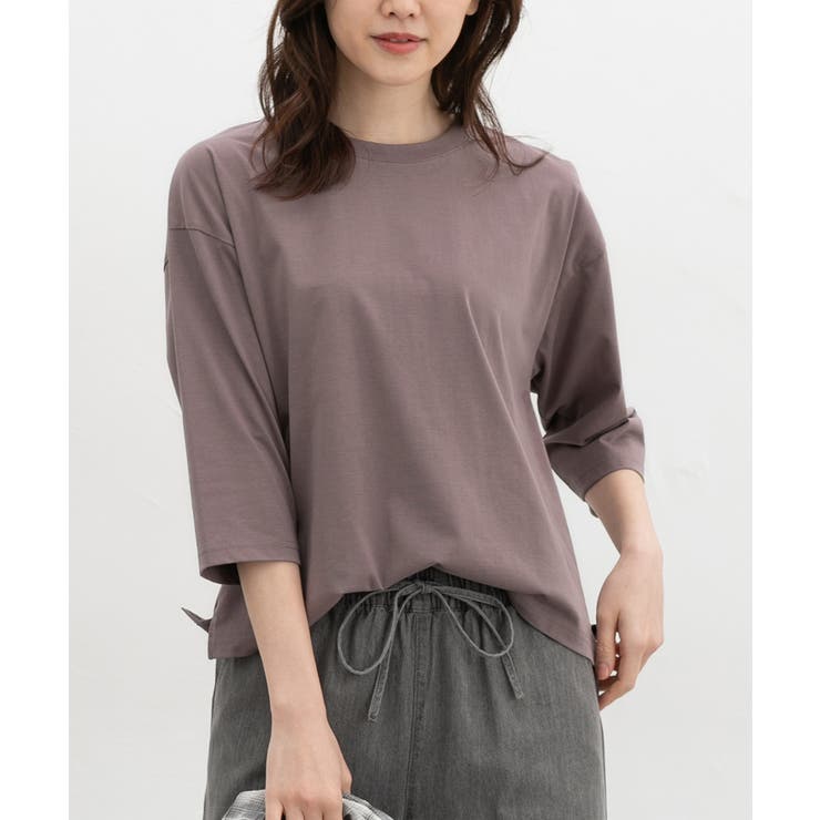 ダークモカ | トップス Tシャツ ７分袖Tシャツ | Honeys