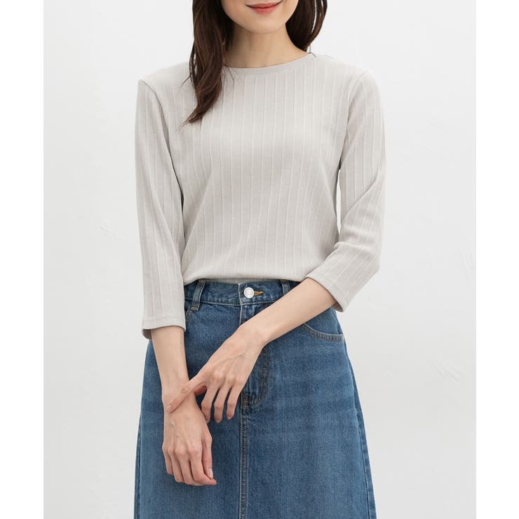 グレージュ | トップス Tシャツ ７分袖Tシャツ | Honeys