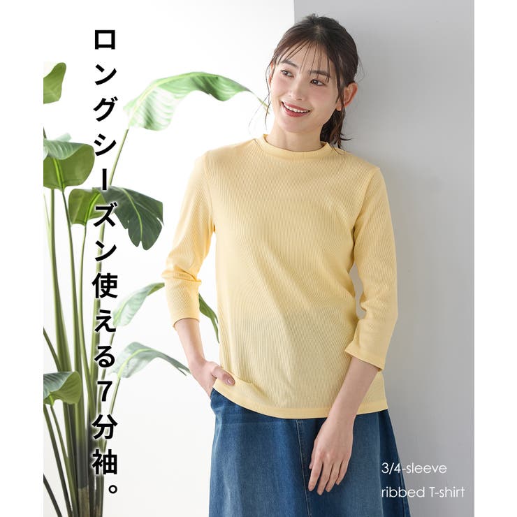 トップス Tシャツ ７分袖Tシャツ | Honeys | 詳細画像5 